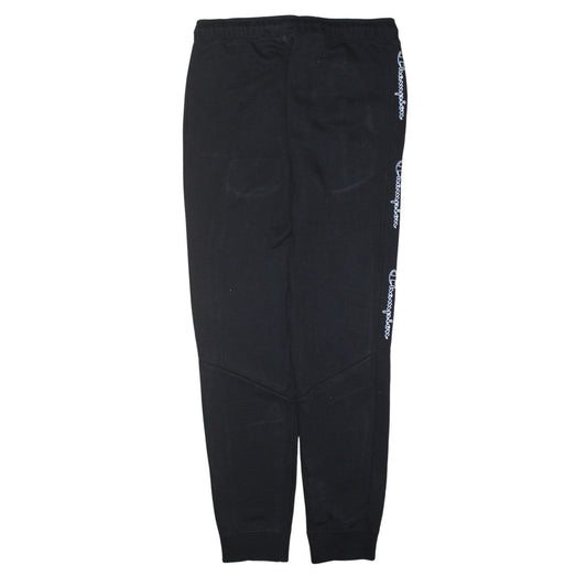 Mens UK Size S Champion Regular Fit Jogger Black Trousers