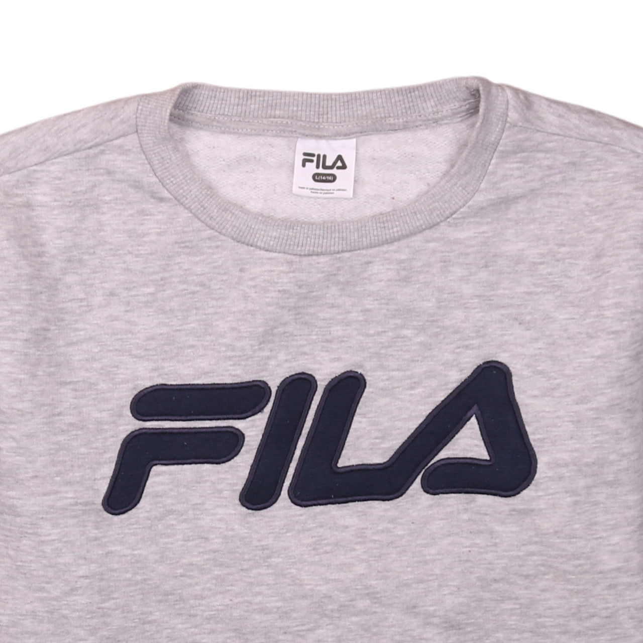 Womens UK Size 14/16 FILA Grey Pullover Sweatshirt
