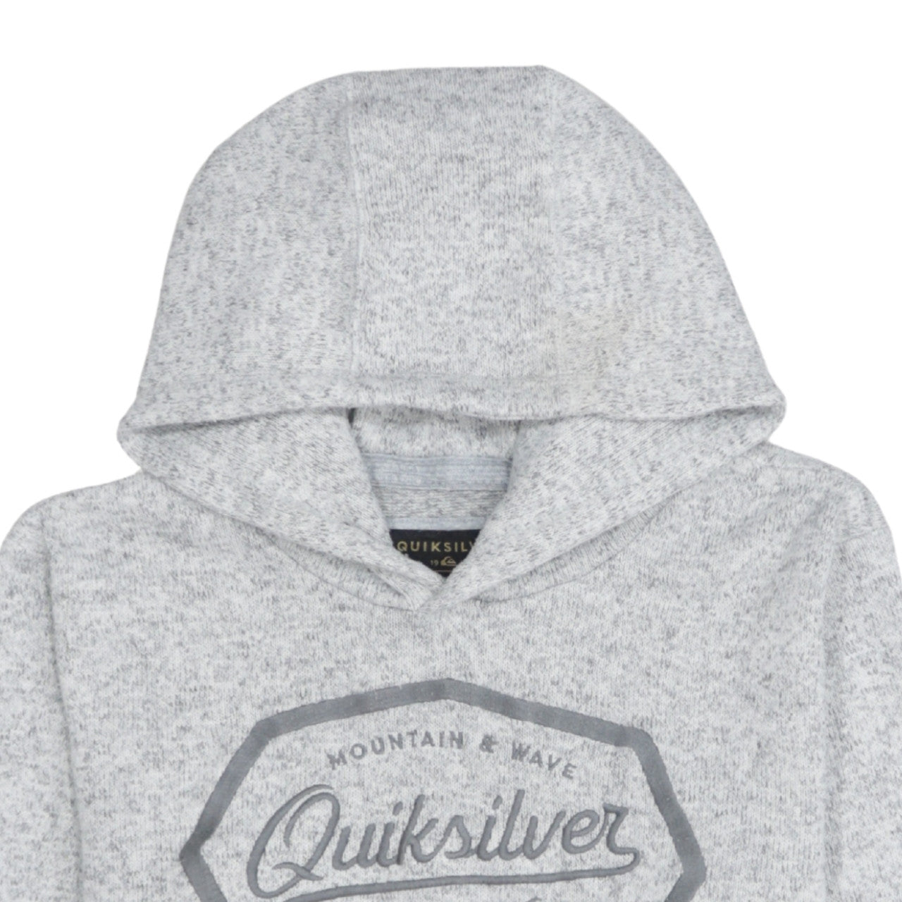 Womens UK Size L Quiksilver Grey Pullover Hoodie