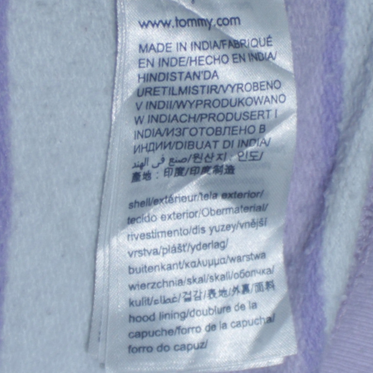 Womens UK Size L Tommy Jeans Multicoloured Pullover Hoodie