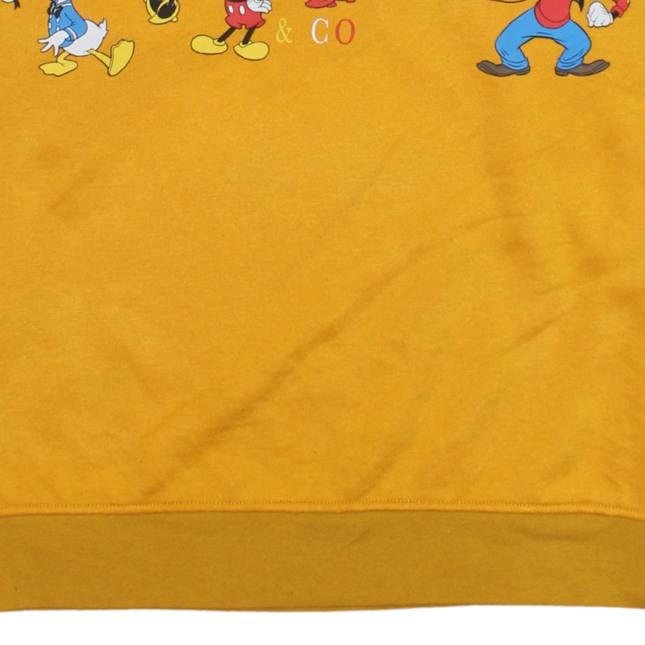 Womens UK Size S Disney Yellow Pullover Sweatshirt