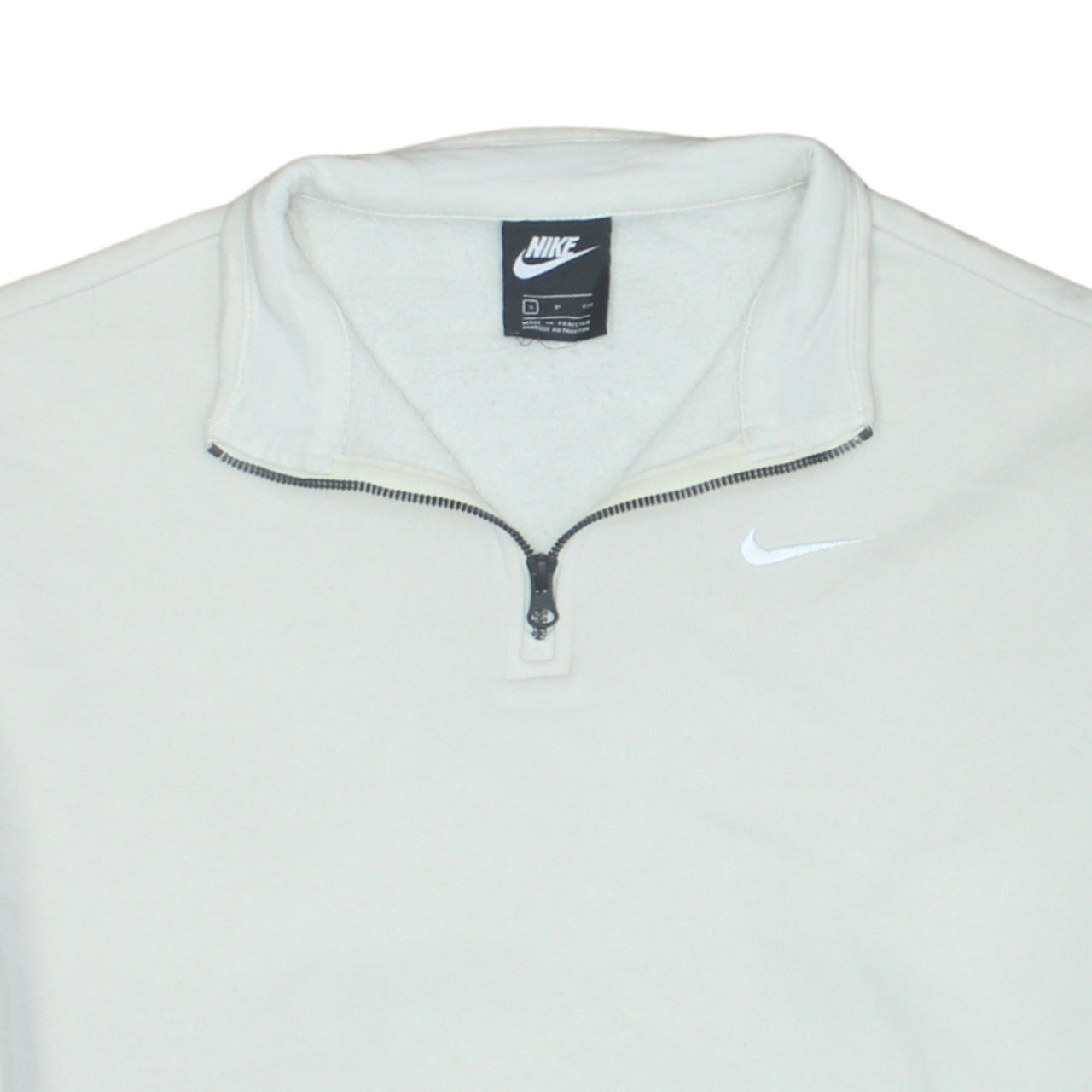 Mens UK Size S Nike White Henley Sweatshirt