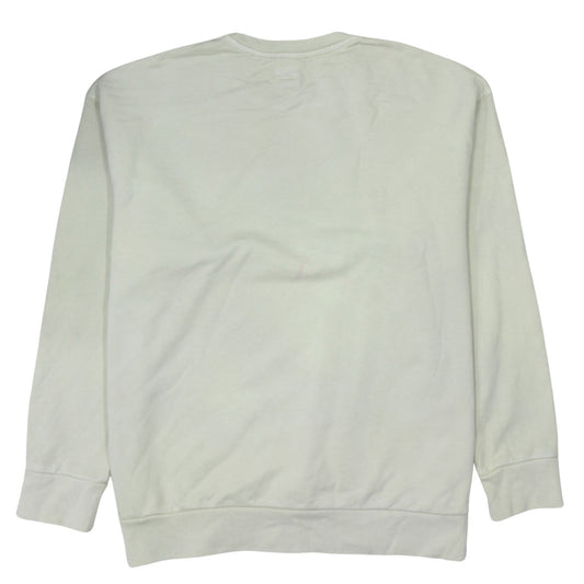 Levi's Men's Ivory Cotton Crew Neck Relaxed Fit Jumper XL