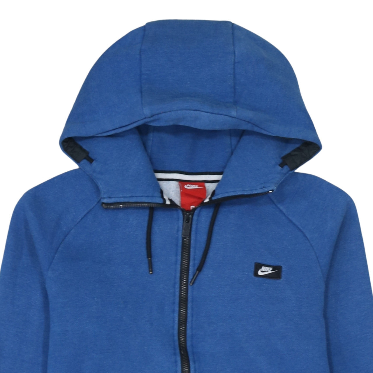 Mens UK Size M Nike Blue Full Zip Hoodie