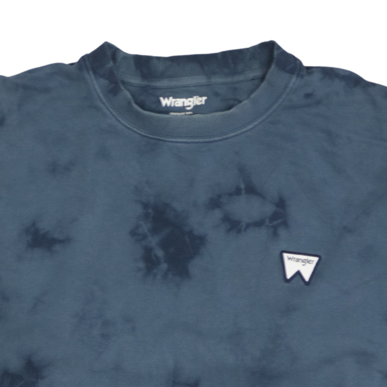Mens UK Size L Wrangler Blue Pullover Sweatshirt