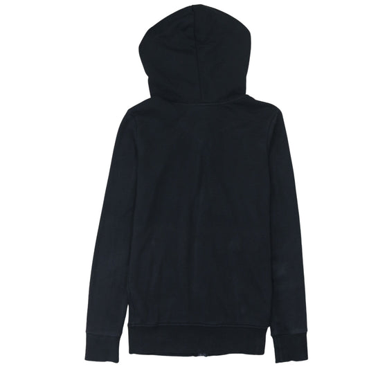Womens UK Size XS adidas Black Full Zip Hoodie