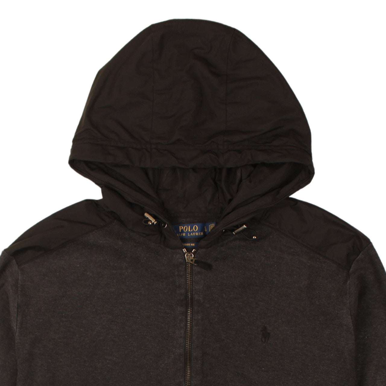 Mens UK Size L Polo Ralph Lauren Black Full Zip Hoodie