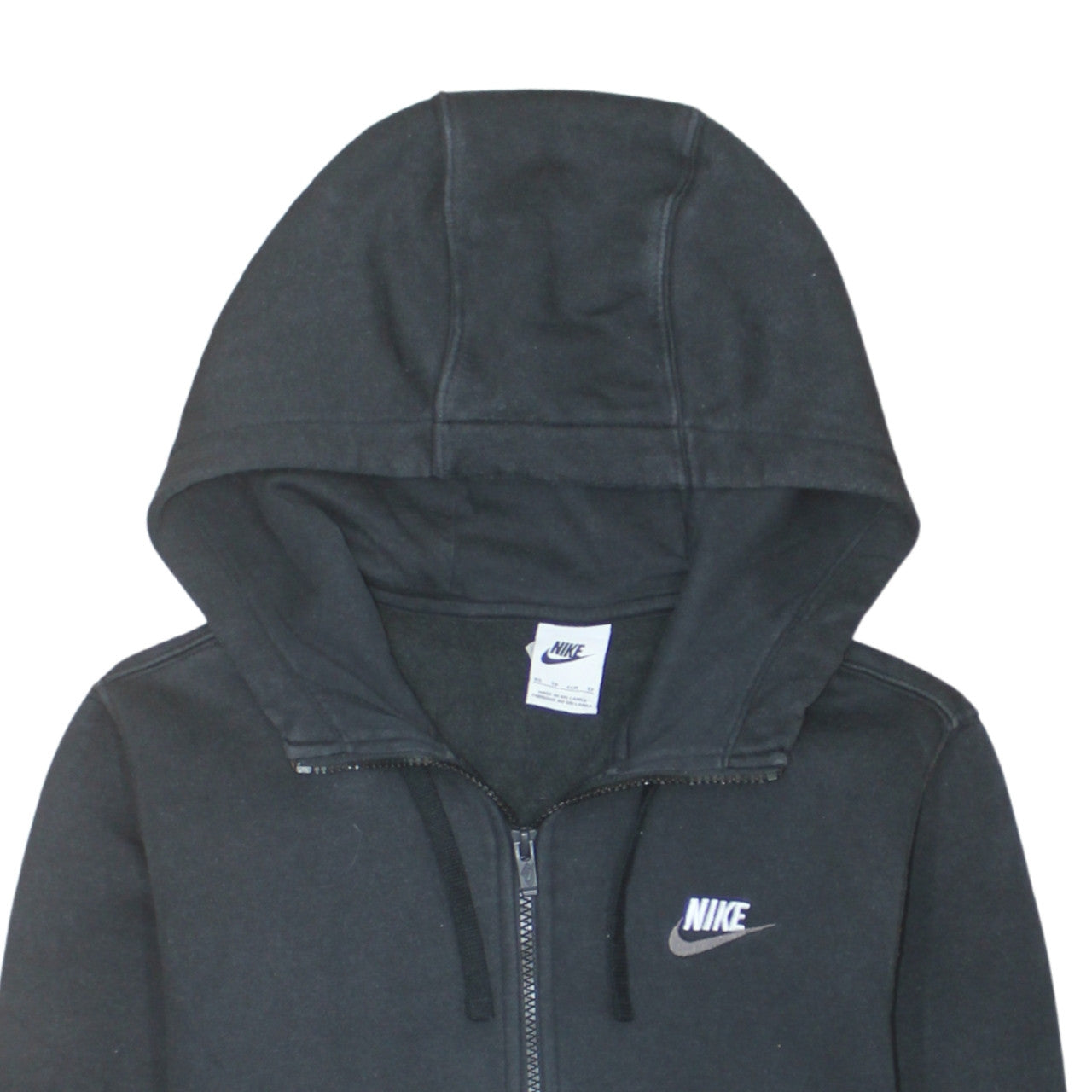 Mens UK Size XS Nike Black Full Zip Hoodie