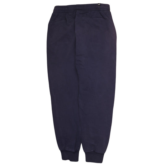 Mens UK Size M PUMA Regular Fit Jogger Blue Trousers