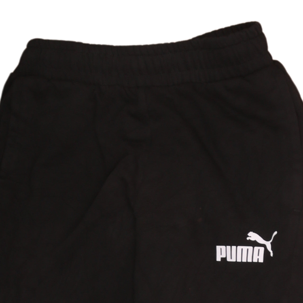 Mens UK Size S PUMA Regular Fit Jogger Black Trousers