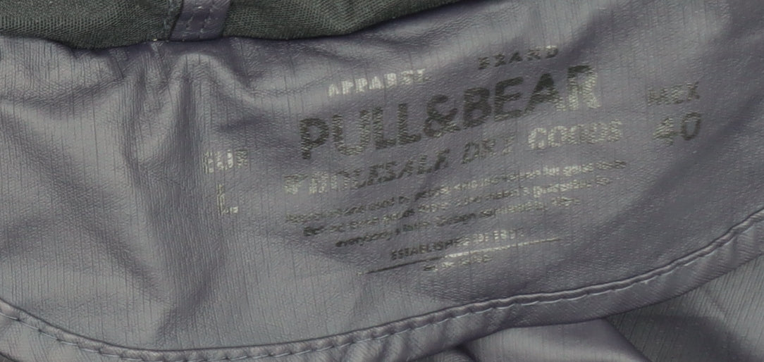 Womens UK Size 12 Pull & Bear Blue Rain Coat