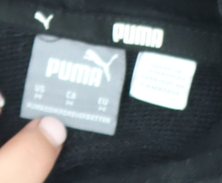 Womens UK Size M PUMA Black Pullover Hoodie