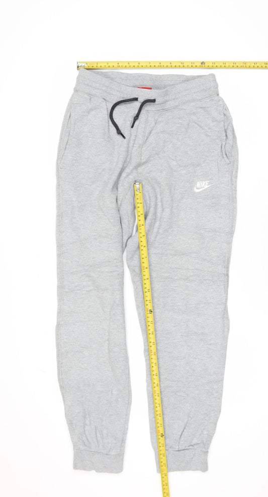 Mens UK Size S Nike Regular Fit Jogger Grey Trousers