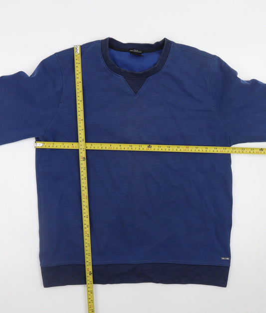 Mens UK Size XL Boss Blue Pullover Sweatshirt