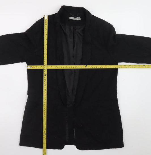 ASOS Women’s Black Linen Blend Blazer Size 12 Regular Fit