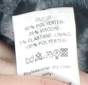 Womens UK Size 16 Principles Black Trench Coat