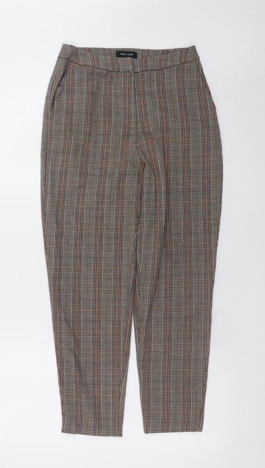 Womens UK Size 6 New Look Slim Fit Business Casual Workwear Brown Trousers
