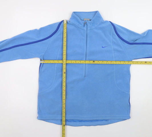Womens UK Size L Nike Blue Pullover Sweatshirt