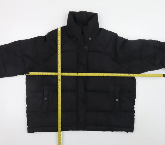 Womens UK Size S H&M Black Puffer Jacket