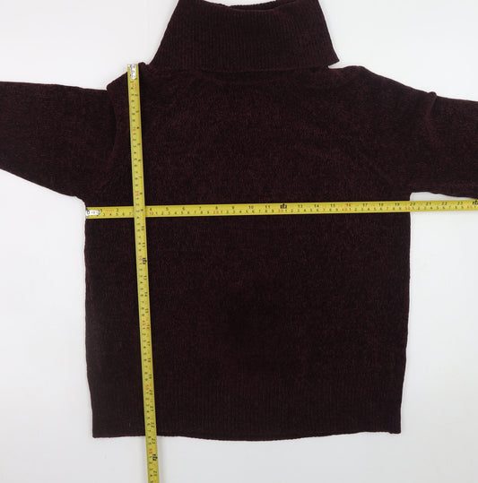 Womens UK Size 12 F&F Brown Pullover Jumper