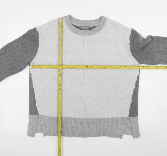 Principles Women Grey Wool Blend Crew Neck Jumper Size 14