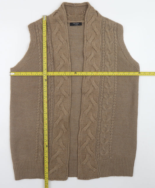 Womens UK Size 18 George Beige Vest Jumper