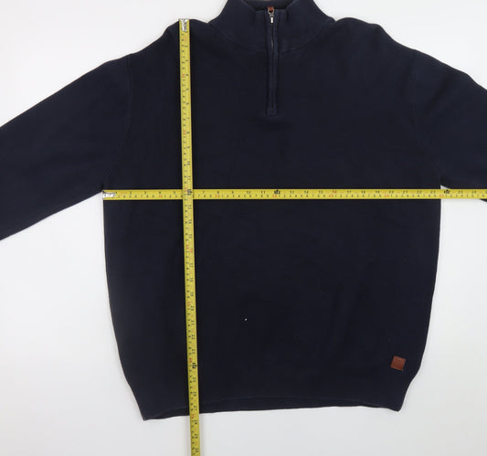 Mens UK Size XL NEXT Blue Full Zip Jumper