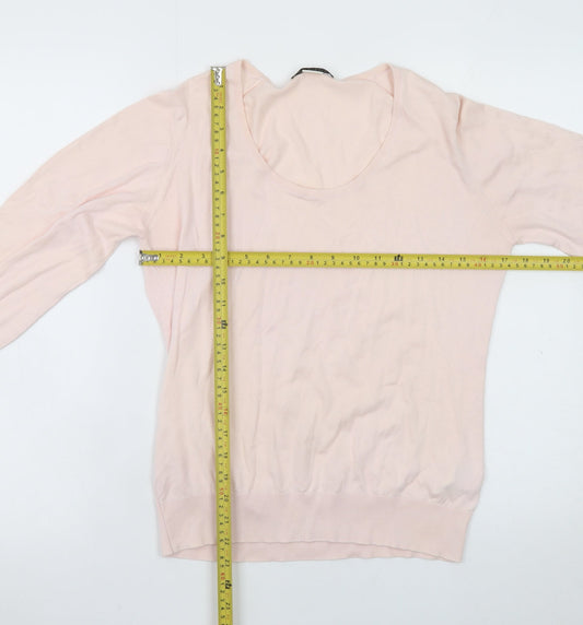 Womens UK Size L John Smedley Pink Pullover Jumper