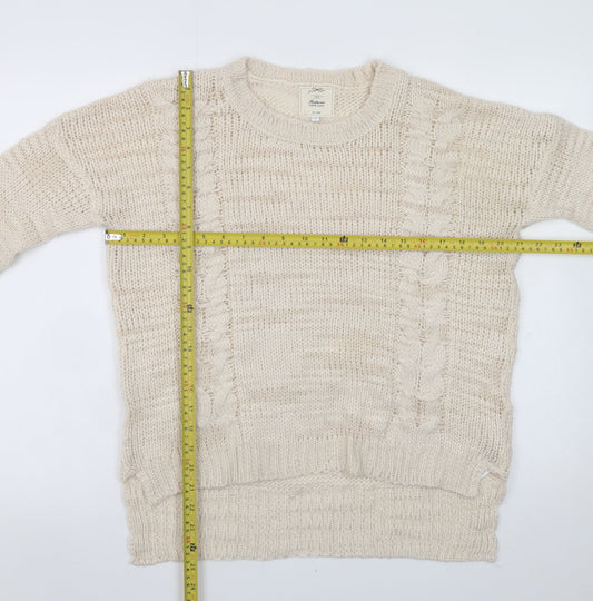 Womens UK Size 12 New Look Beige Pullover Jumper