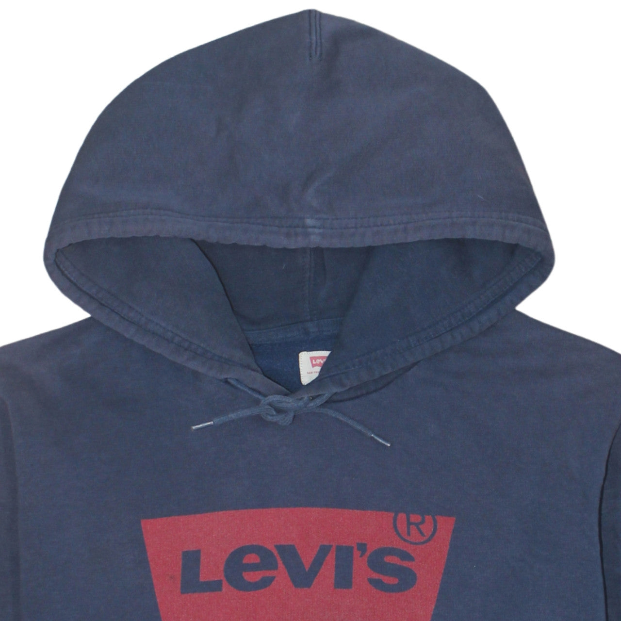 Mens UK Size L Levi's Blue Pullover Hoodie