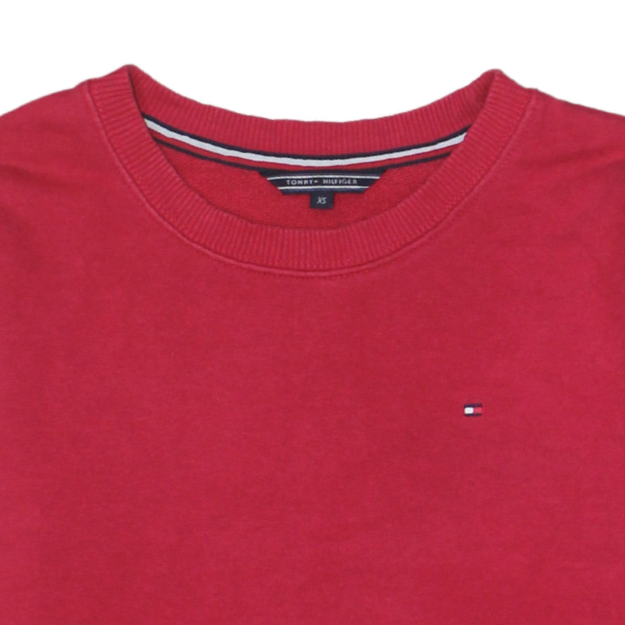 Mens UK Size XS Tommy Hilfiger Red Pullover Sweatshirt