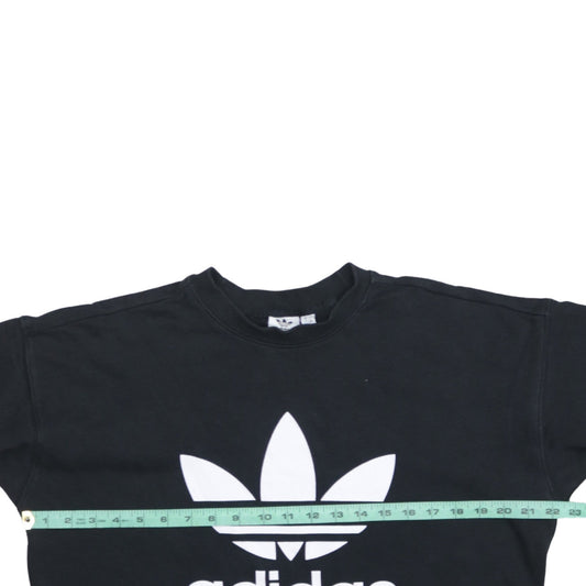 Womens UK Size 8 adidas Black Pullover Sweatshirt