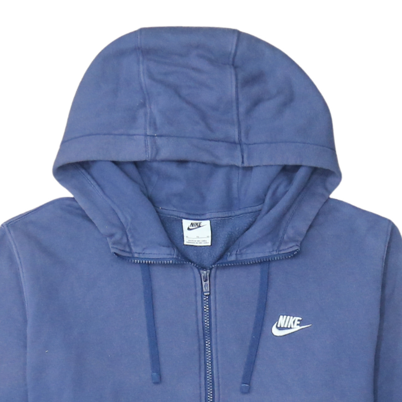 Mens UK Size XL Nike Blue Full Zip Hoodie
