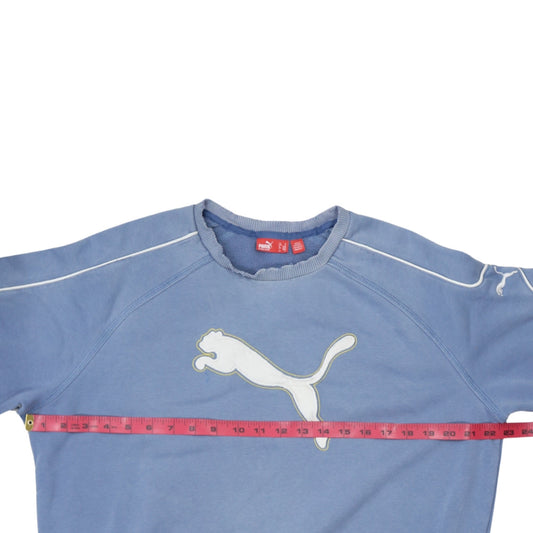 Mens UK Size M PUMA Blue Pullover Sweatshirt