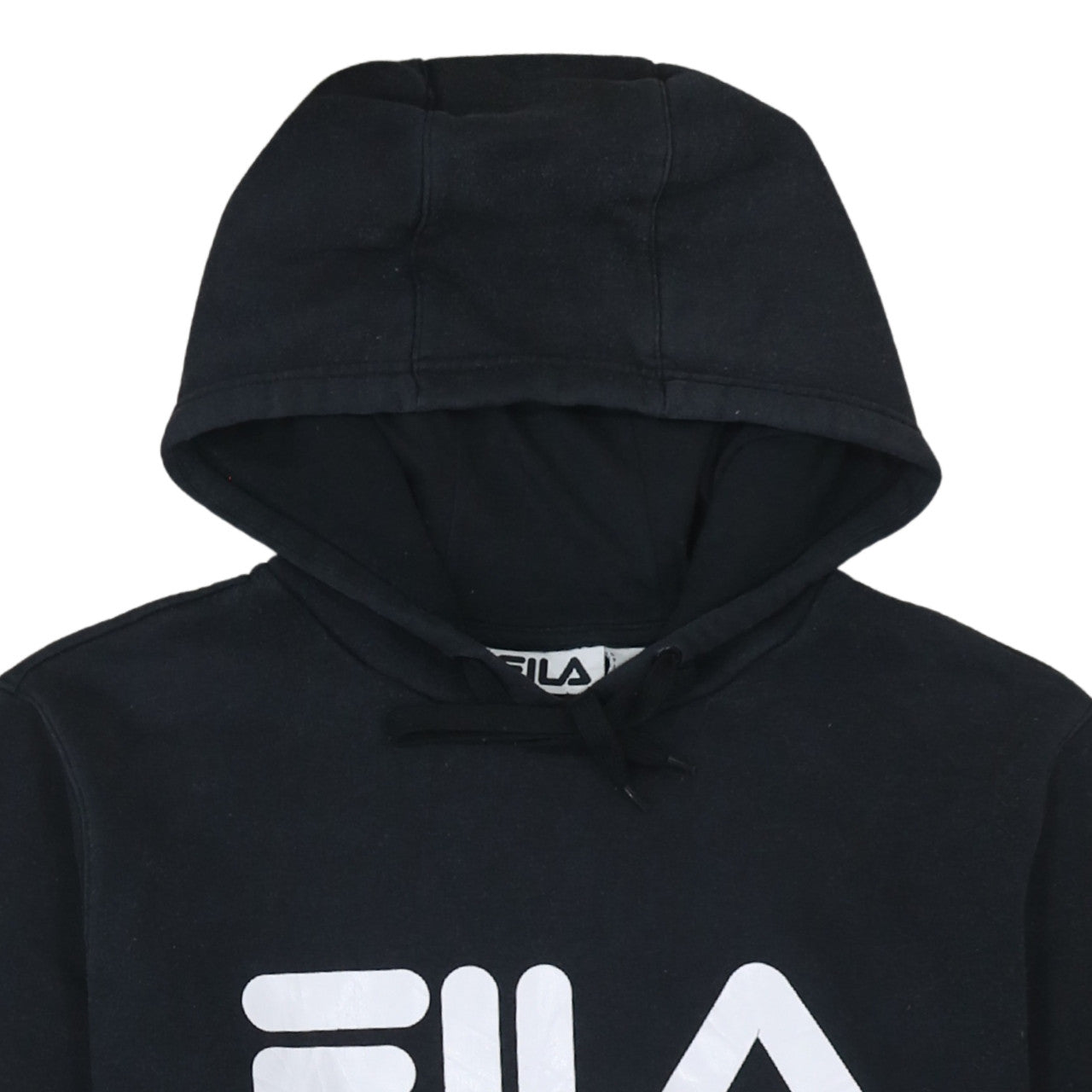Mens UK Size L FILA Black Pullover Hoodie
