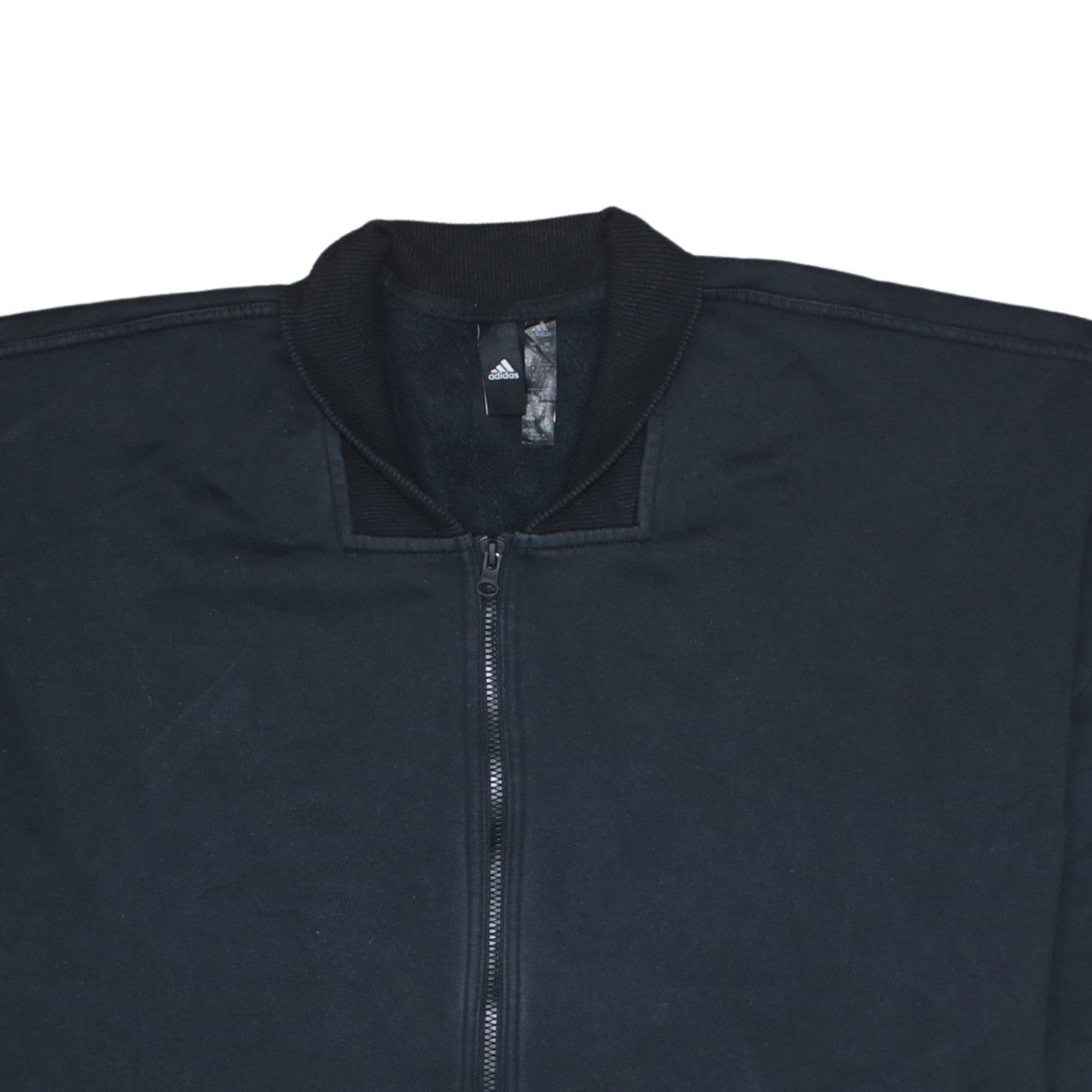 Womens UK Size 16 adidas Black Full Zip Sweatshirt