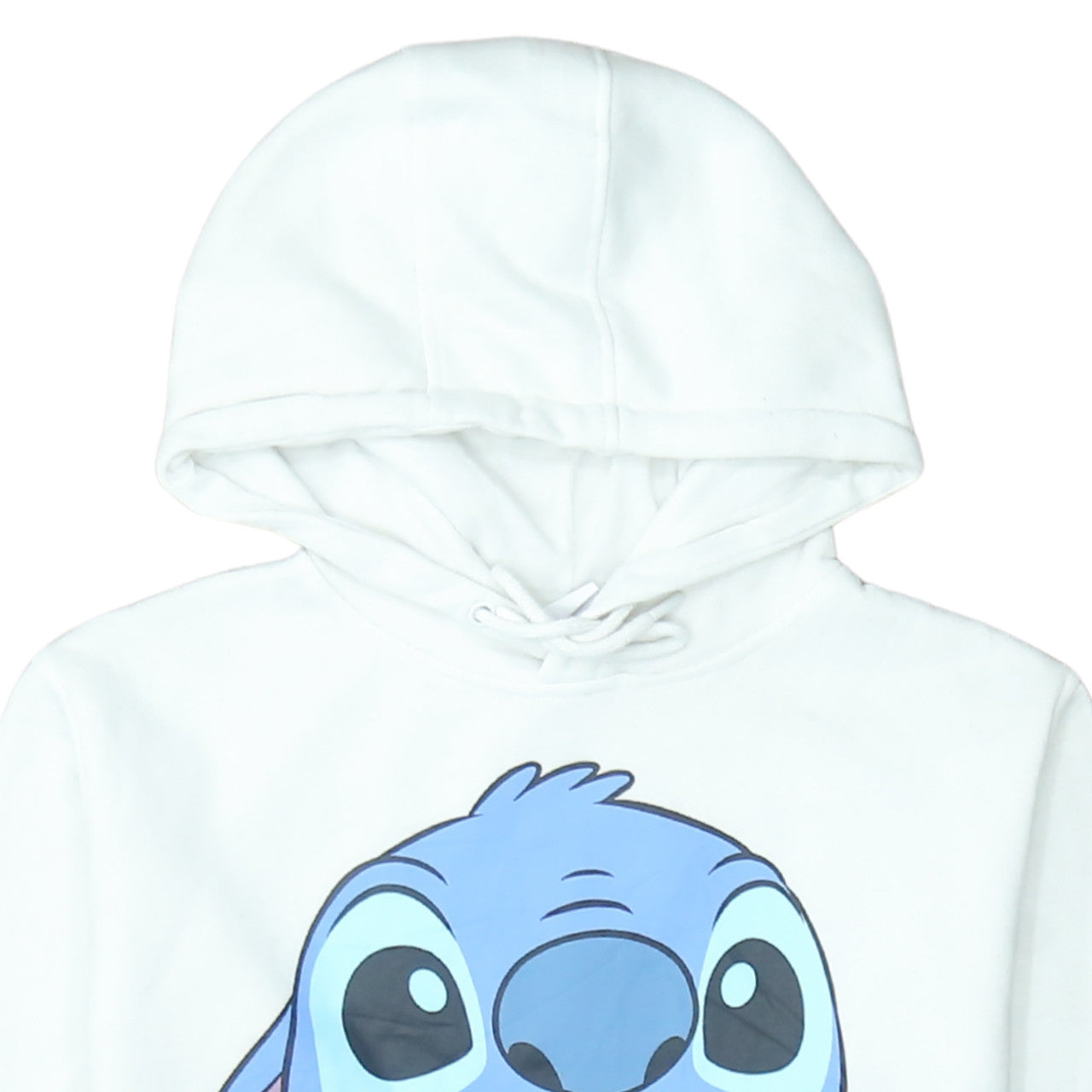 Womens UK Size 2XS Disney White Pullover Hoodie