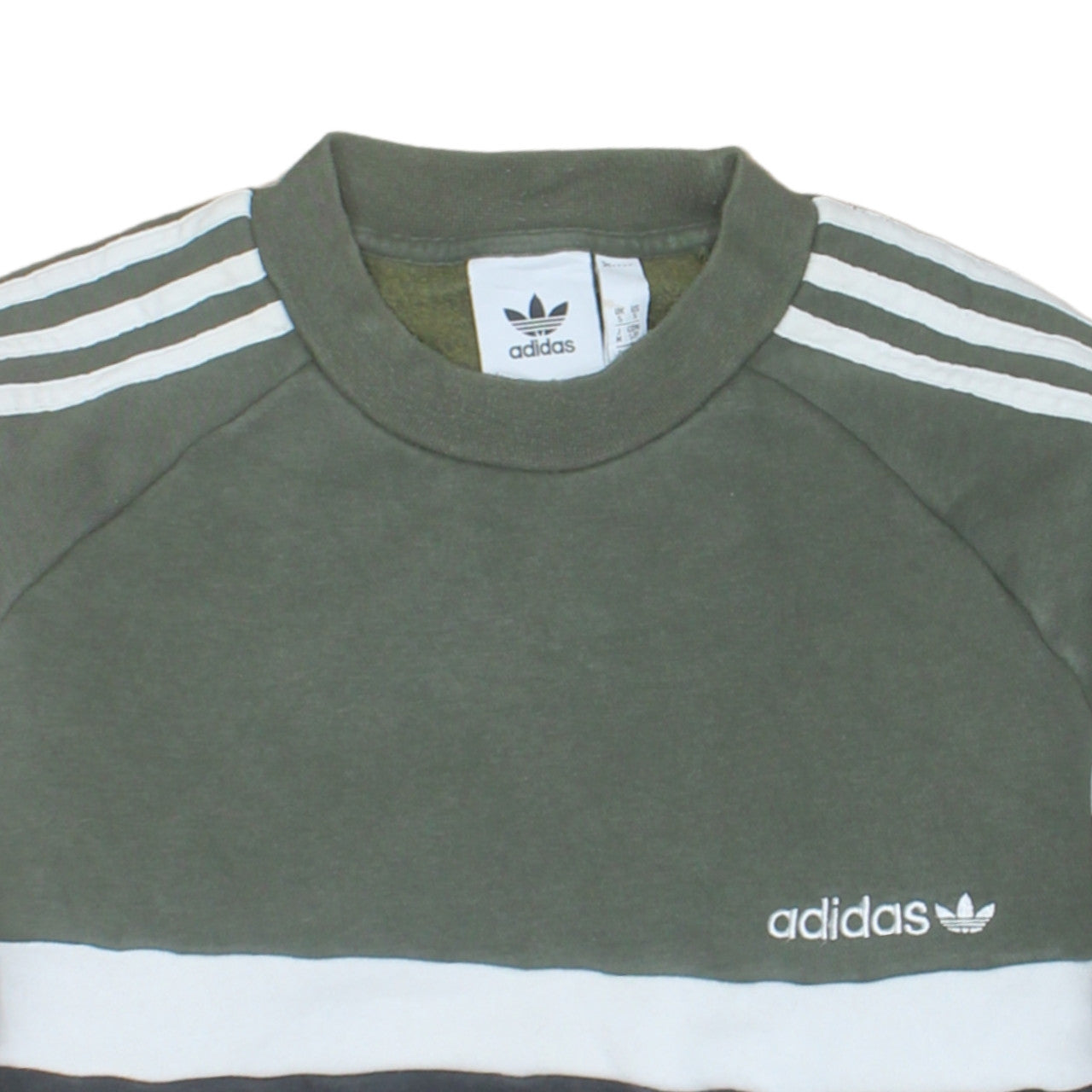 Mens UK Size S adidas Green Pullover Sweatshirt