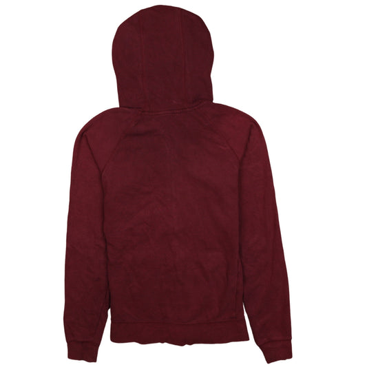 Womens UK Size XS The North Face Red Full Zip Hoodie