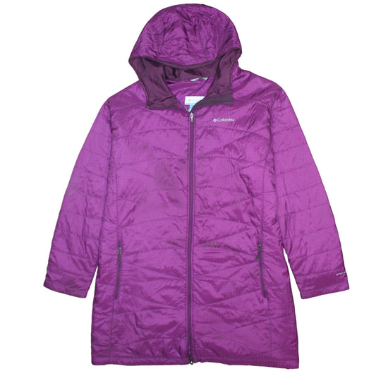 Womens UK Size 3XL Columbia Purple Puffer Jacket