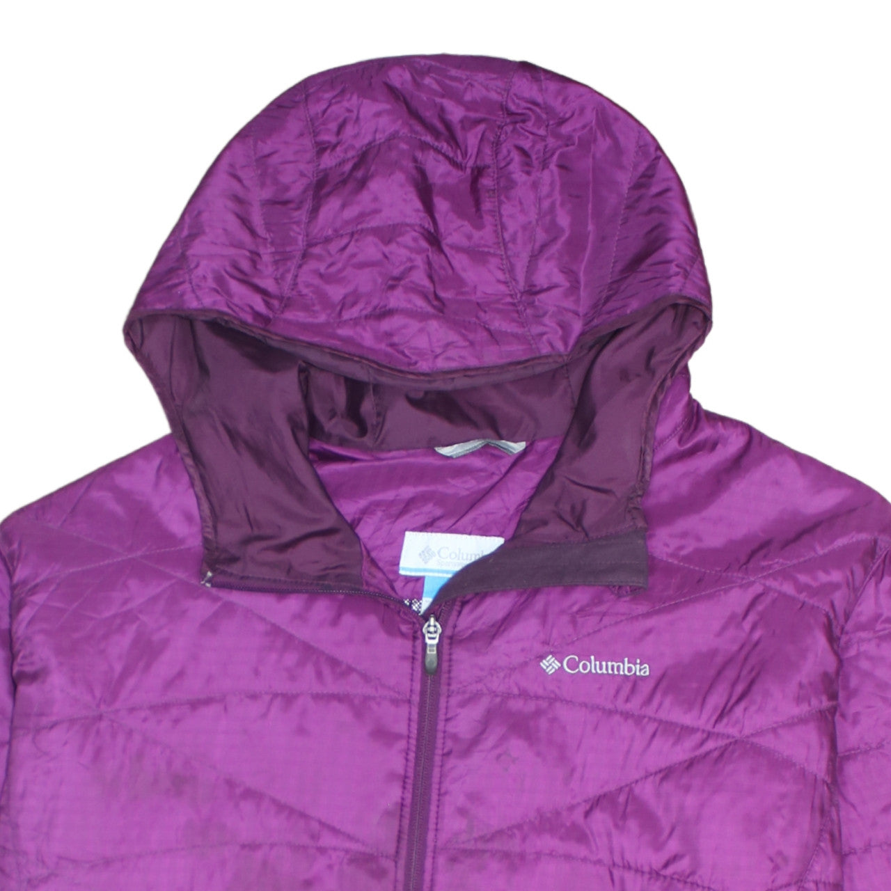 Womens UK Size 3XL Columbia Purple Puffer Jacket