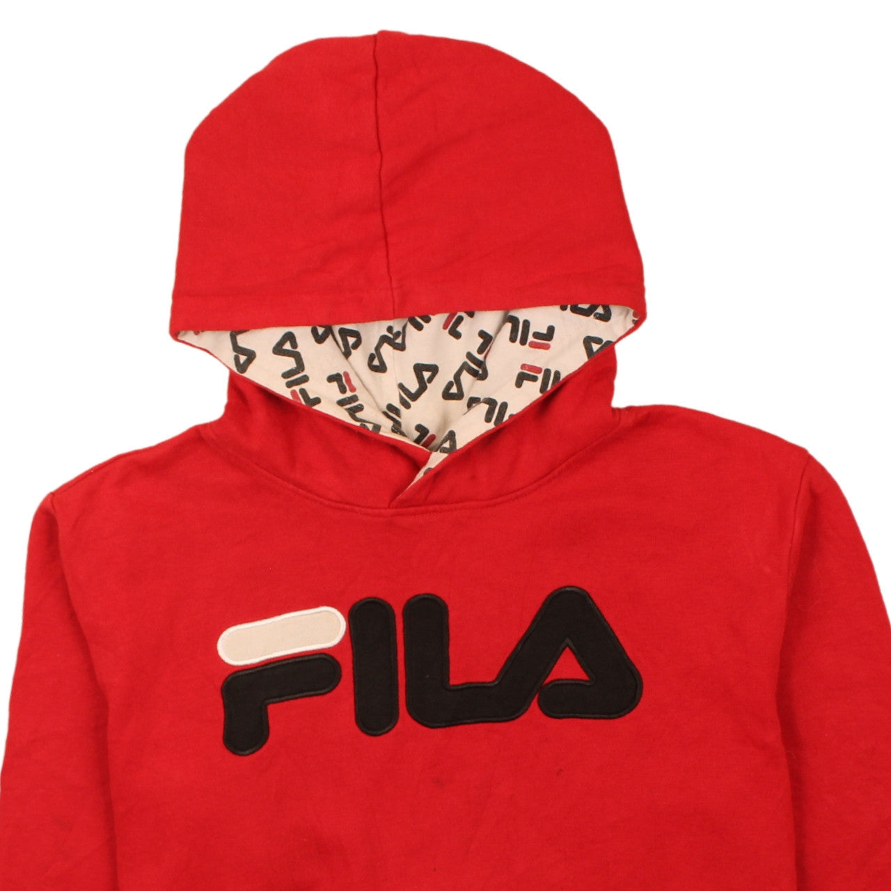 Womens UK Size 18 FILA Red Pullover Hoodie