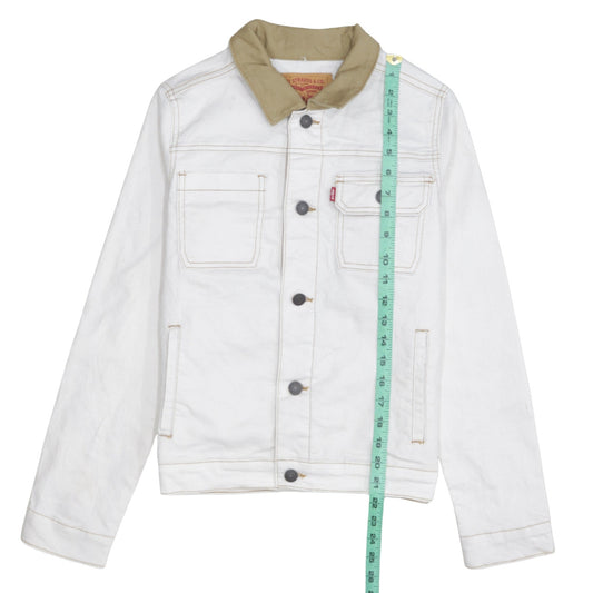 Boys UK Size 14 Years Levi's White Basic Jacket