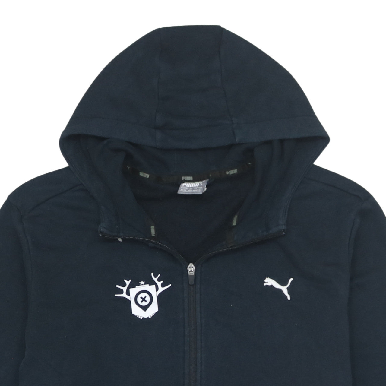 Mens UK Size XL PUMA Blue Full Zip Hoodie