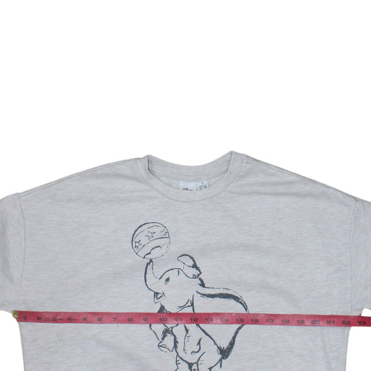 Womens UK Size S Disney Grey Pullover Sweatshirt