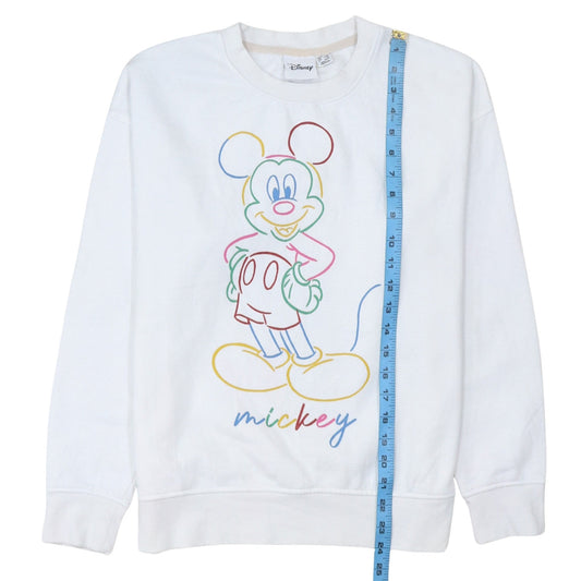 Womens UK Size S Disney White Pullover Sweatshirt