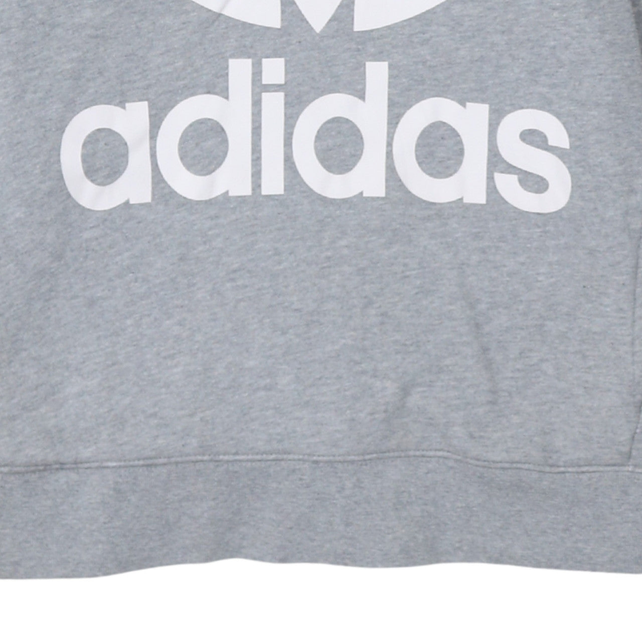 Womens UK Size 8 adidas Grey Pullover Hoodie