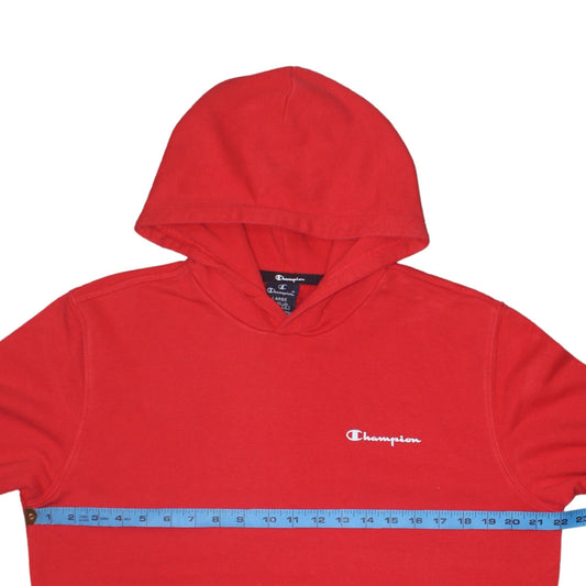 Mens UK Size L Champion Red Pullover Hoodie
