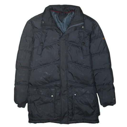 Womens UK Size 16 Tommy Hilfiger Black Puffer Jacket