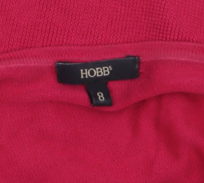 Womens UK Size 8 Hobbs Pink Cardigan Jumper